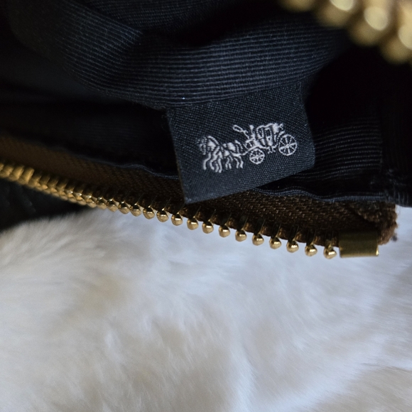 Coach Black/Khaki Ellie Signature Coated Canvas Crossbody with COA & Dustbag - Picture 10 of 16